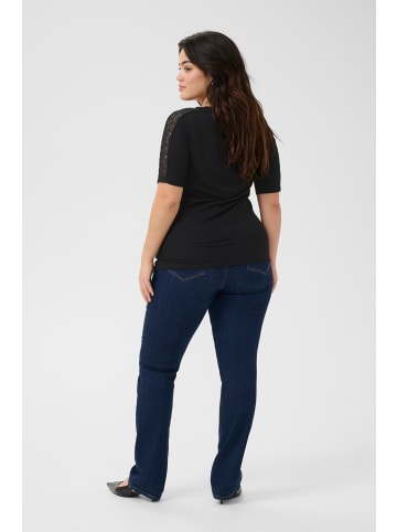 KAFFE curve T-shirt KCjunna Regular fit in Black Deep