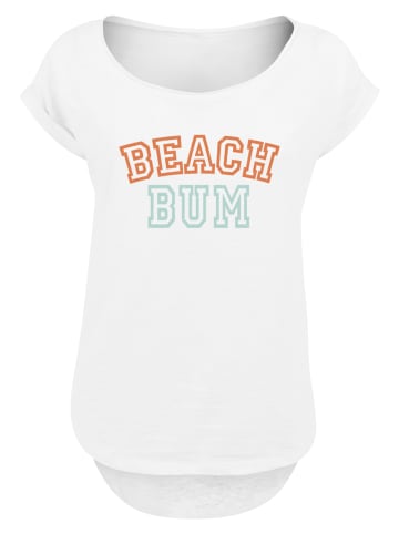 F4NT4STIC Long Cut T-Shirt Beach Bum in weiß