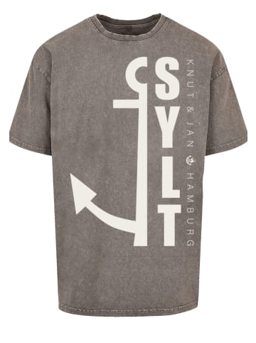 F4NT4STIC Oversize Tee Sylt Anker Knut & Jan Hamburg in Asphalt