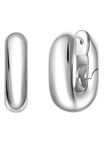 Yokoamii Creolen aus Messing in silber
