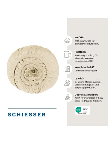 Schiesser Spannbettlaken Jessi in Creme