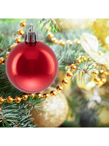 50-tlg. Weihnachtskugeln Set in Rot