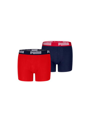 Puma Boxershorts BOYS EVERYDAY BASIC BOXER 2P in Red / Blue