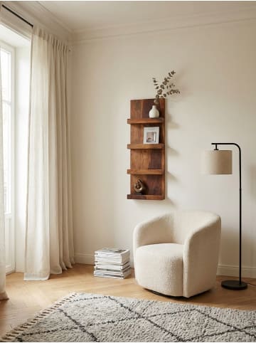 KADIMA DESIGN Wandregal 30x80x10 cm Massivholz Hängeregal Modern