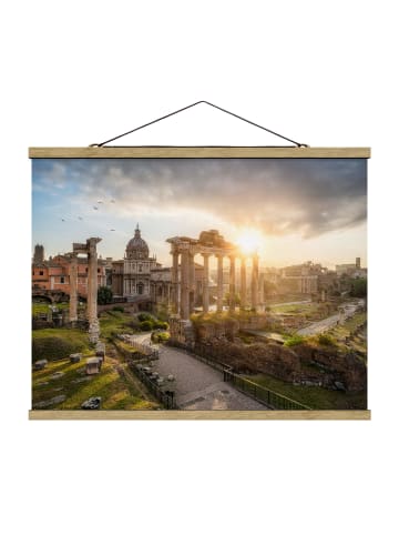 WALLART Stoffbild - Forum Romanum bei Sonnenaufgang in Orange