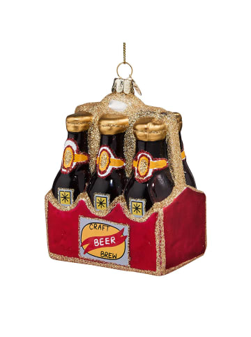Butlers Baumanhänger HANG ON 6-Pack Bier in Rot
