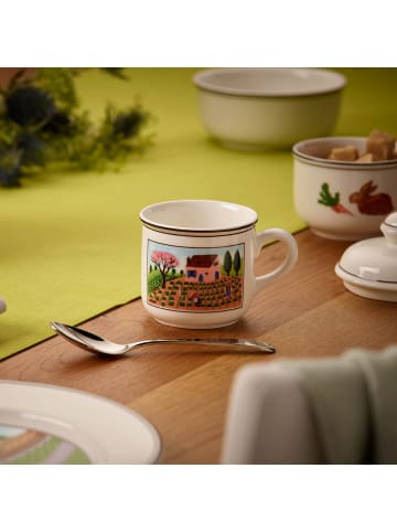 Villeroy & Boch Kaffeetasse mit Untertasse Design Naif 200 ml in bunt