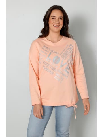 MIAMODA Sweatshirt in apricot