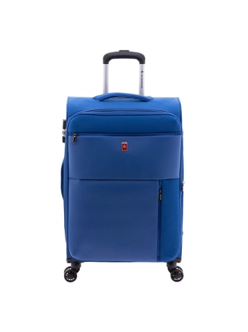 Gladiator 3700 4 Rollen Trolley 66 cm mit Dehnfalte in blue