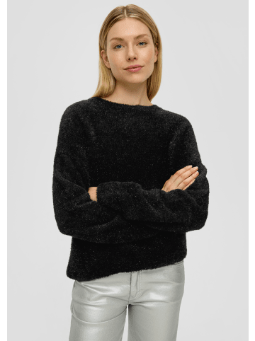 s.Oliver Strickpullover langarm in Schwarz-silber