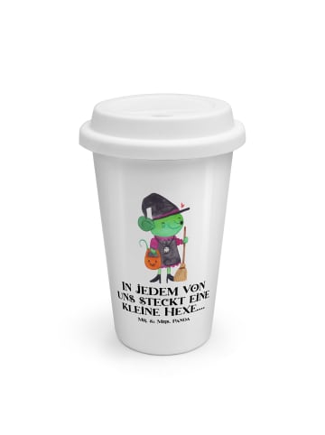 Mr. & Mrs. Panda Coffee To Go Becher Halloween Hexe mit Spruch in Weiß