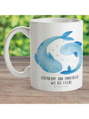Mr. & Mrs. Panda Becher Sternzeichen Fische mit Spruch in Weiß
