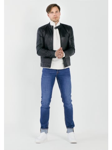 CBL Herren Lederjacke  in schwarz