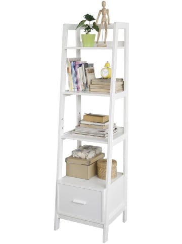 SoBuy Bücherregal in Weiß - (B)44 x (H)160 x (T)40cm