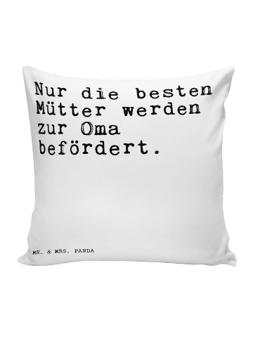 Mr. & Mrs. Panda Couchkissen Nur die besten Mütter... mit Spruch in Weiß