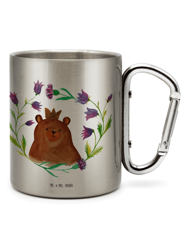 Mr. & Mrs. Panda Tasse Bär Königin ohne Spruch in Silber
