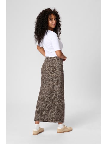 Kaffe Rock KAleondra Regular fit in Feather Gray / Black Animal