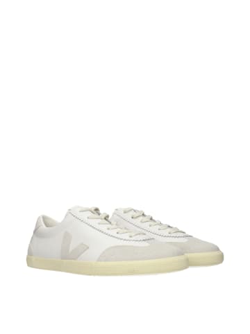Weiß Leder Low Top Sneaker