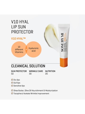 Some By Mi Lippenbalsam V10 Hyal Lip Protector SPF15, 7 ml