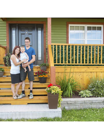 relaxdays 24 x Sichtschutz "Efeu" in Dunkelgrün - (B)50 x (H)50 cm