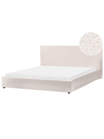 Beliani Wasserbett LAVAUR in Weiß - (W) 203 x (H) 100 x (L) 220 cm