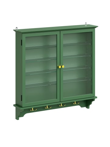 SoBuy Wandschrank in Dunkelgrün - (W) 13.5 x (H) 68.5 x (L) 68 cm