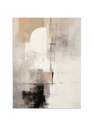 OnlyWow Poster Abstrakte Kunst weiß schwarz