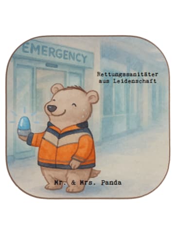 Mr. & Mrs. Panda Tassenuntersetzer Rettungssanitäter Leidenschaf... in Weiß