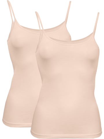 Erwin Müller Baumwolle, Single-Jersey Unterhemd 2er-Pack in ecru