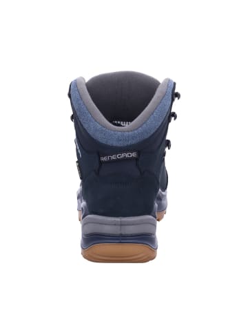 LOWA Wanderstiefel RENEGADE WARM GTX MID WS in navy/eisblau