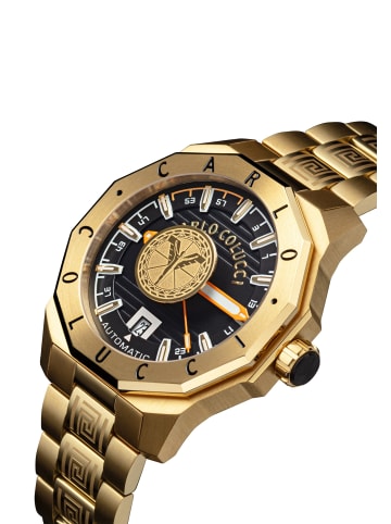 Carlo Colucci Dreizeiger Automatik Doumbia in Gold