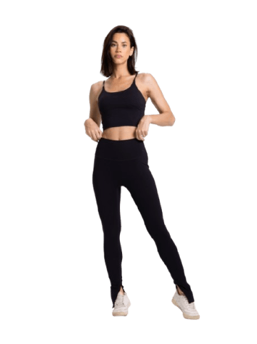 Onamaste Legging Mantra Flair in Schwarz
