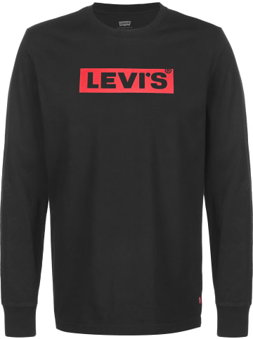 Levi´s Longsleeves in boxtab caviar/red