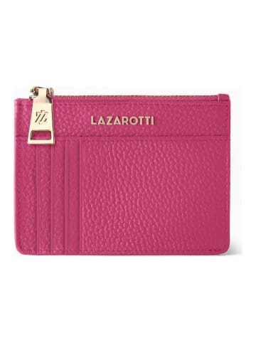 Lazarotti Bologna Leather Schlüsseletui Leder 11,5 cm mit Air Tag Fach in hot pink