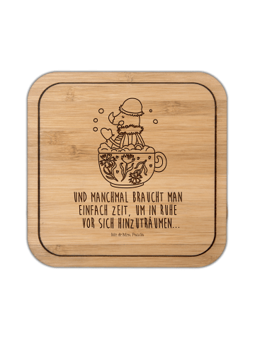 Mr. & Mrs. Panda kork untersetzer Nachtfalter Schaumbad mit Spruch in Transparent