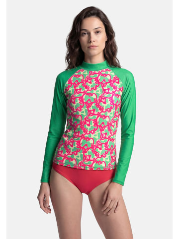 BECO the world of aquasports Schwimm-Shirt Hawaii Breeze in pink-grün