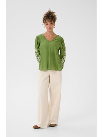 Cream Langarm-Bluse CRDanielle Regular fit in Jade Green