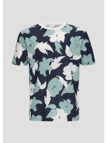QS T-Shirt in 58A0_tiefblau
