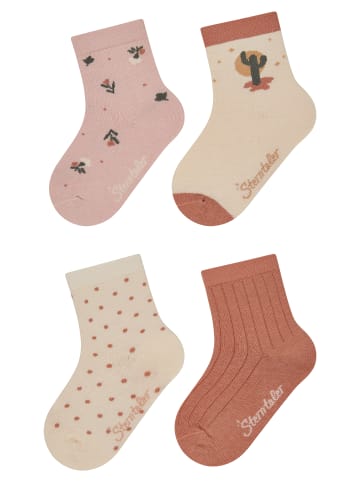 Sterntaler Socken 4er-Pack Kaktus in ecru farbend