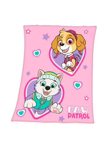 Herding Fleecedecke Paw Patrol 130x170cm Hunde in Rosa