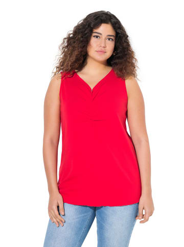 Ulla Popken Strick-Top in neon rot