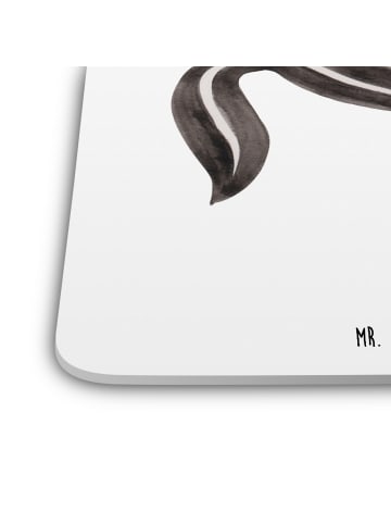 Mr. & Mrs. Panda Untersetzer für Gläser Stinktier Ball ohne Spruch in Weiß