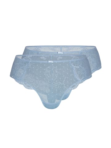 Sassa String-Panty 2er Pack in forever blue