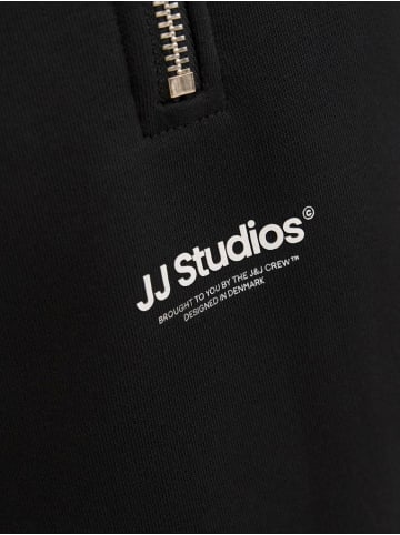 JACK & JONES Junior Sweatshirt Jjesoho Quarter-Zip in black