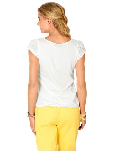 Heine Rundhals-Shirt in weiß