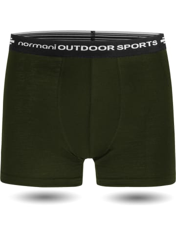 Normani Outdoor Sports Herren Merino Boxershorts Adelaide in Grün