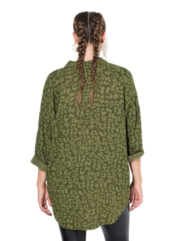 Studio Untold Hemdbluse in dunkel khaki