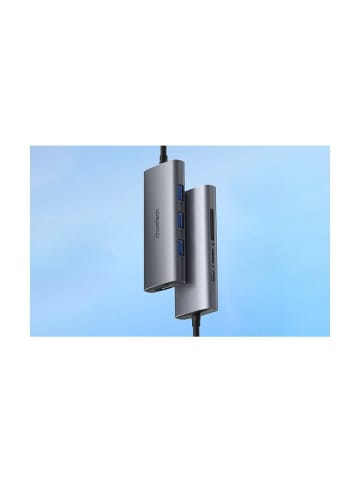 Wisam® 7w1 Adapter USB-HUB Choetech USB-C (silber)