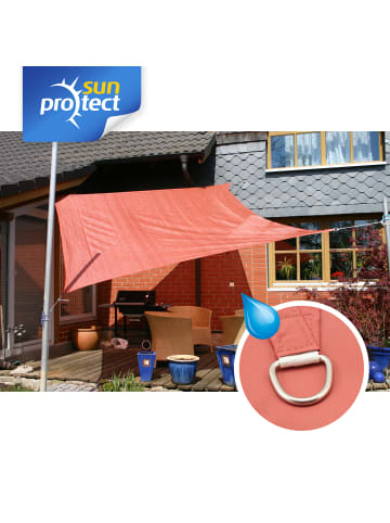 Sonnensegel Hydro, 3,6 x 3,6 m, Quadrat, wasserabweisend, rostrot in Rostrot