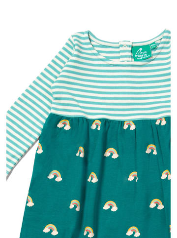 Little Green Radicals Langärmeliges Bio-Kleid in Grün